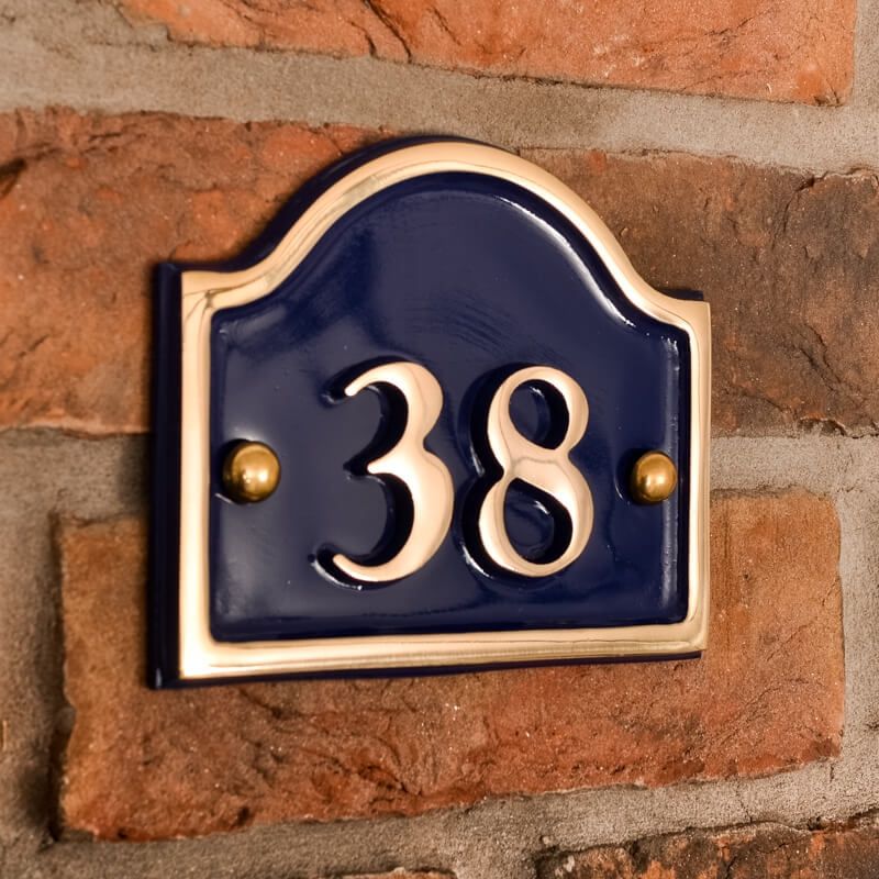 Bridge Brass House Number 14 X 11 5cm   Brass Bridge House Number 2 