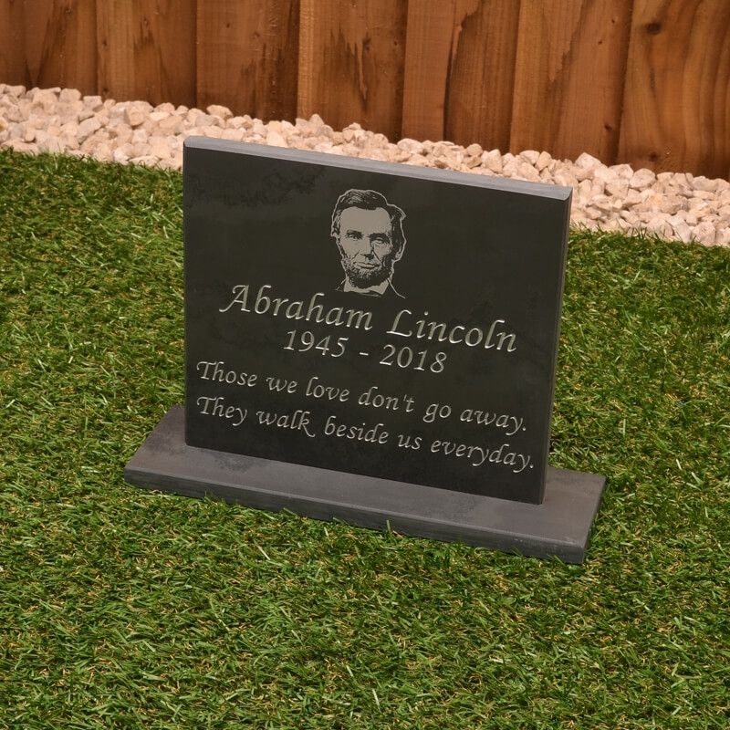 Large Headstone on Plinth | Personalised Photo Option