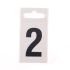 Metal Effect PVC Numbers 0 - 9