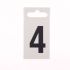 Metal Effect PVC Numbers 0 - 9