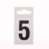 Metal Effect PVC Numbers 0 - 9