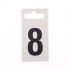 Metal Effect PVC Numbers 0 - 9