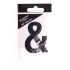  6.5cm Black self adhesive vinyl Letters & Symbols A - Z 