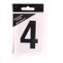 6.5cm Black Self Adhesive Vinyl Numbers 0 - 9