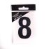 6.5cm Black Self Adhesive Vinyl Numbers 0 - 9