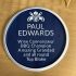 Personalised Blue Heritage Style Plaque, Ceramic, Engraved 24cm