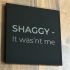 Black Glass meme coaster - Shaggy