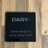 Black Glass meme coaster - Daisy