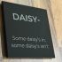 Black Glass meme coaster - Daisy