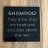 Black Glass meme coaster - Shampoo