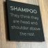 Black Glass meme coaster - Shampoo