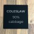 Black Glass meme coaster - Coleslaw