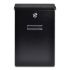 Wall Mounted Steel Black Letterbox - Saturn